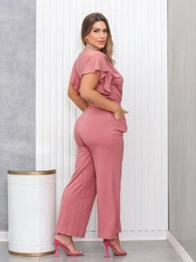 Women Jumpsuits - Màu hồng gỉ - Xem 8