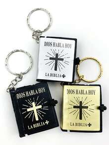 1 pieza español Llavero , de coche colgante de llave miniatura real Llaveros Bolso de mano colgante navidad regalo - Plateado - Ver 2