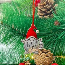 1 件圣诞树吊坠，金属挂饰，适用于景观、节日、生日派对装饰和房间装饰、圣诞礼物、家居装饰、圣诞节 - 彩色 - 查看 1