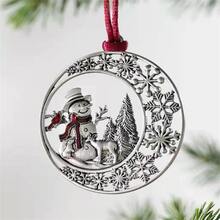 1 件圣诞树吊坠，金属挂饰，适用于景观、节日、生日派对装饰和房间装饰、圣诞礼物、家居装饰、圣诞节 - 彩色 - 查看 5