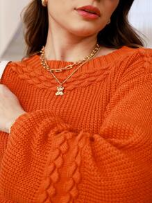 liberty moda Women Sweaters - Coral Orange - View 1