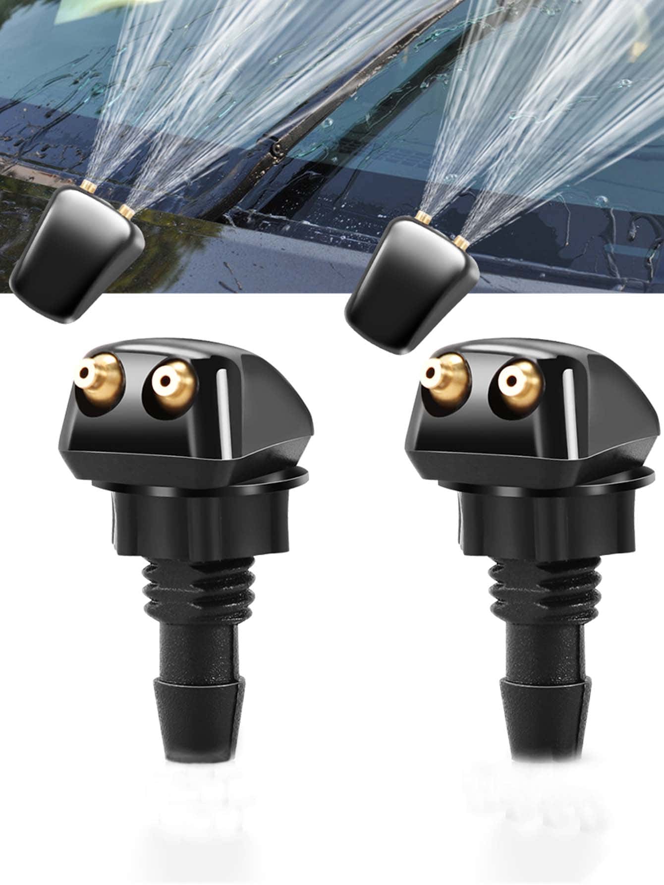 件通用前擋風玻璃清洗器刮水器噴嘴噴霧器適用於本田 City Odyssey Civic Crv Hrv Jazz Rr Vti Fit 汽車零件