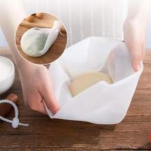 矽膠揉麵團袋搓麵包糕點披薩的禮品袋，婚禮派對禮袋 - 白色 - 查看 4