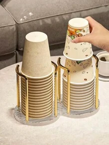 1 pieza PMMA Taza almacenamiento estante moderno Taza Estante