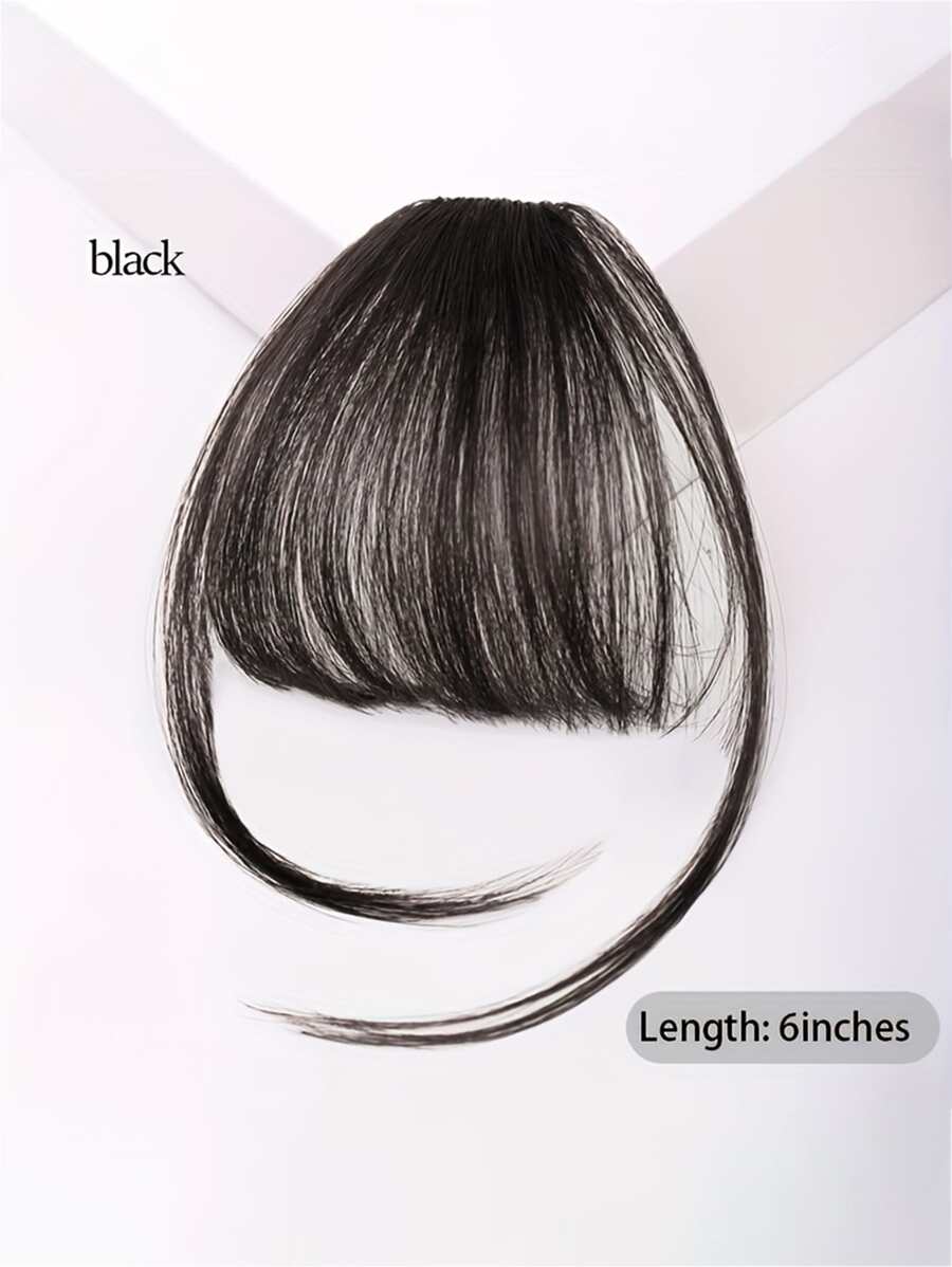 夾片頭髮劉海有鬢角 - 黑色 - 查看 1