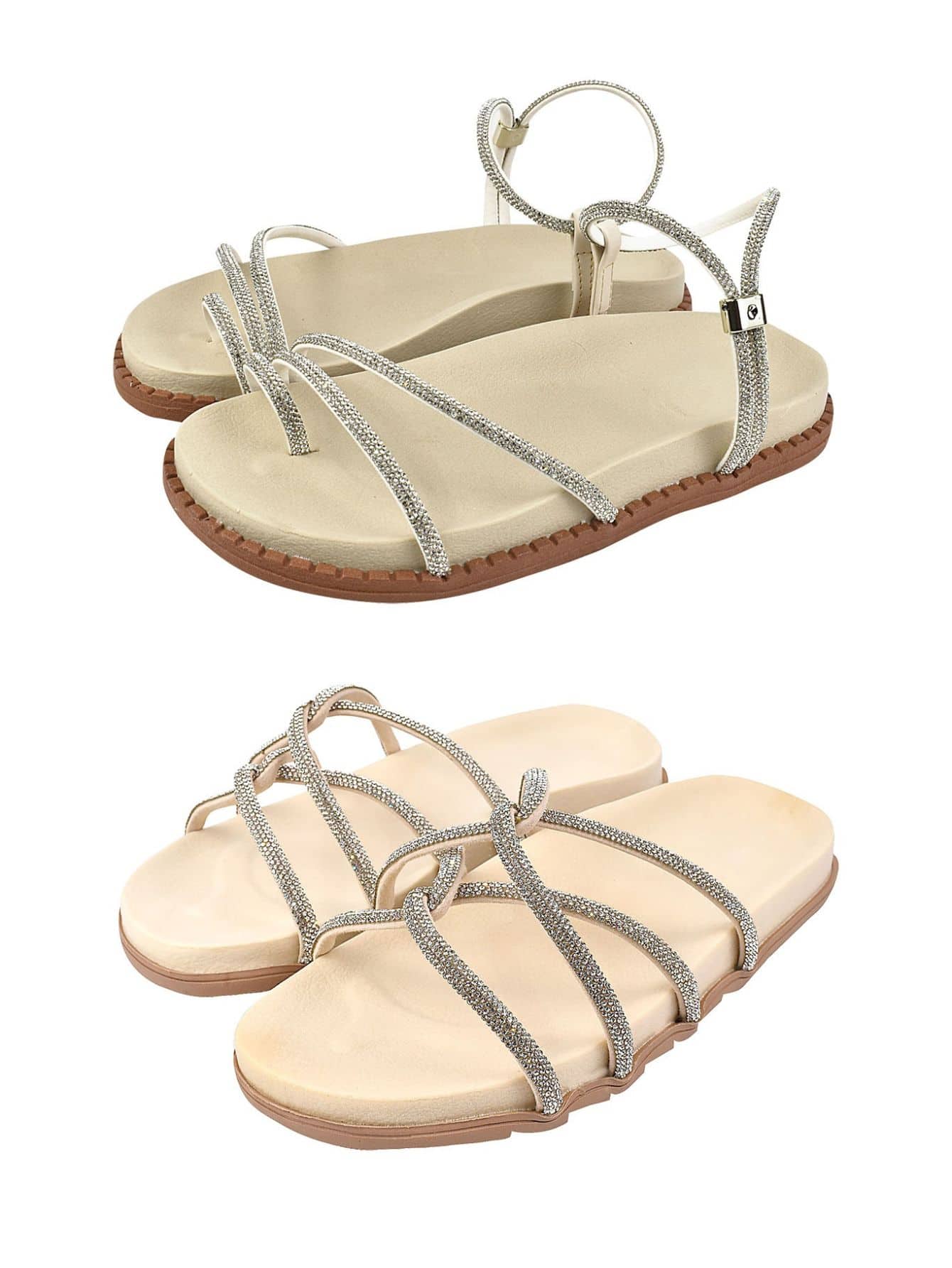 Women Flat Sandals - 白色 - 查看 1