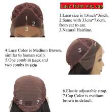 Natural Black Short Bob Lace Wigs For  Heat Resistant Synthetic Lace Front Wigs  Glueless Soft Lace Natural Looking Daily Wigs 16inch - Black - View 8