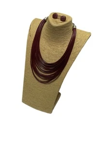 Women's Jewelry Sets - Màu Đỏ Sâu - Xem 3