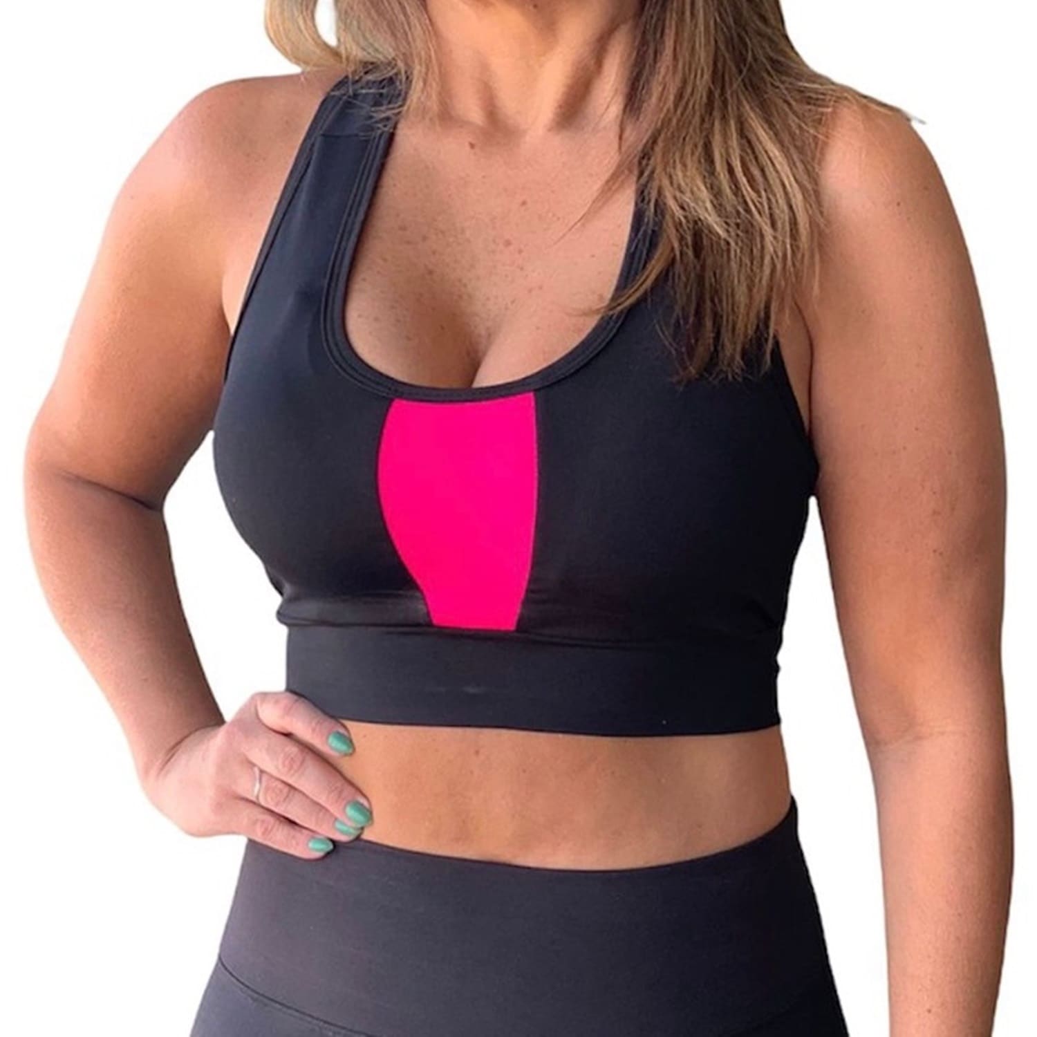 Women Sports Bras - 淺粉色 - 查看 1