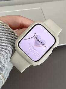 1入組杏錶帶和保護殼適用於Apple Watch