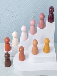 彩虹拱形木製積木幼兒創意教育堆疊玩具 - 咖啡棕 - 查看 2