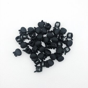 40入組彩色迷你髮夾和側髪爪套裝適用於流蘇