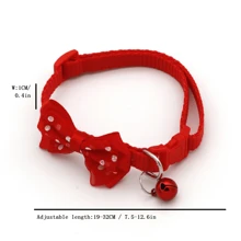 1 Miếng Cái vòng Pet , Nhiều Màu sắc sẵn có , Chó Teddy Vòng cổ , Mèo Nơ thắt Vòng cổ , Có thể điều chỉnh , Màu sắc tùy ý Chuông - Nhiều màu - Xem 2