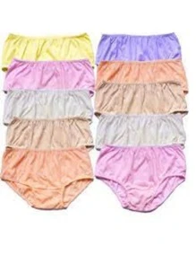 Kit 06 Calçola Para Senhora Grande Algodão Cores Variadas - Multicolorido - Visão 2