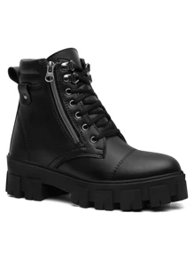 Women Fashion Boots - 黑色 - 查看 3