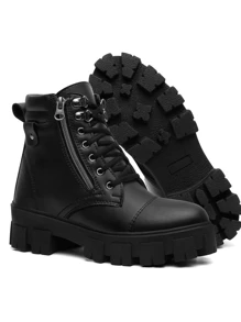 Women Fashion Boots - 黑色 - 查看 2