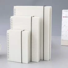 筆記本螺旋便簽簿帶厚紙適用於學校和辦公室文具 - 軍綠色 - 查看 1