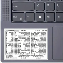 Reference Keyboard Shortcut For Word And Excel Shortcut Sticker For Laptop Computer - For Word And Excel - View 1