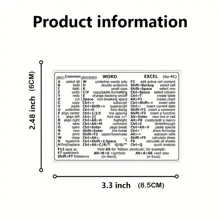Reference Keyboard Shortcut For Word And Excel Shortcut Sticker For Laptop Computer - For Word And Excel - View 5