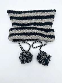 1 Miếng Của phụ nữ Mùa Đông Ấm áp Dễ thương Tai mèo Mũ len - Nhiều màu - Xem 3