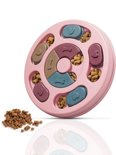 1pc Pet Feeder, Pet Puzzle Feeder Toy, Dog Puzzle Toy, Cat And Dog Hide And Seek Feeder, Cat And Dog Food Tray, Pet Training Toy, Pet Interactive Food Bowl, Pet Seek Food Bowl, Pet Food Bowl, Pet Food Partition Game Plate, Pet Anti-Choke Bowl, Pet Supplies, Dog Puzzle Toy Boredom Reliever, Puppy IQ Training Game Feeder, Cat And Dog Foraging Toy, Pet Entertainment Toy, For Pet Use Only