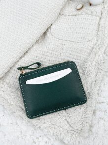 SOUTHLAND&KANGAROO Color Block Pu Leather Fashionable Zippered & Coin Purse & Short Wallet With Letter Print Lightweight Portable Card ID Card White-Collar Workers For Female For Holiday For Anniversary For Birthday Gift Accessories Gift Wristlet Wallet High Quality Leather Card Holder Wallet Business Card Holder Credit Card Holder Women For Women Mini Wallet Card Wallet