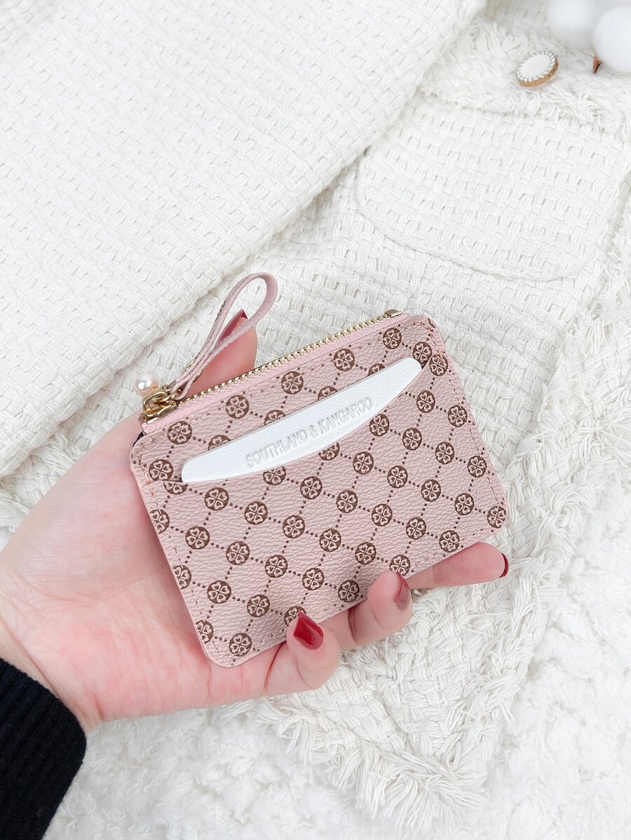 SOUTHLAND&KANGAROO 几何图案 PU 便携翻盖时尚卡片盒 短钱包 零钱包 轻便便携卡 身份证 白领阶层 女士 节日 周年 生日 礼物 配饰 礼物 热粉色钱包 高品质皮革卡包 卡包 钱包 名片包 信用卡包 卡片包 女士 女士迷你钱包 卡片钱包 - 粉色 - 查看 1