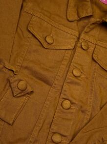 Tween Girls Denim Jackets & Coats - Lạc đà - Xem 2