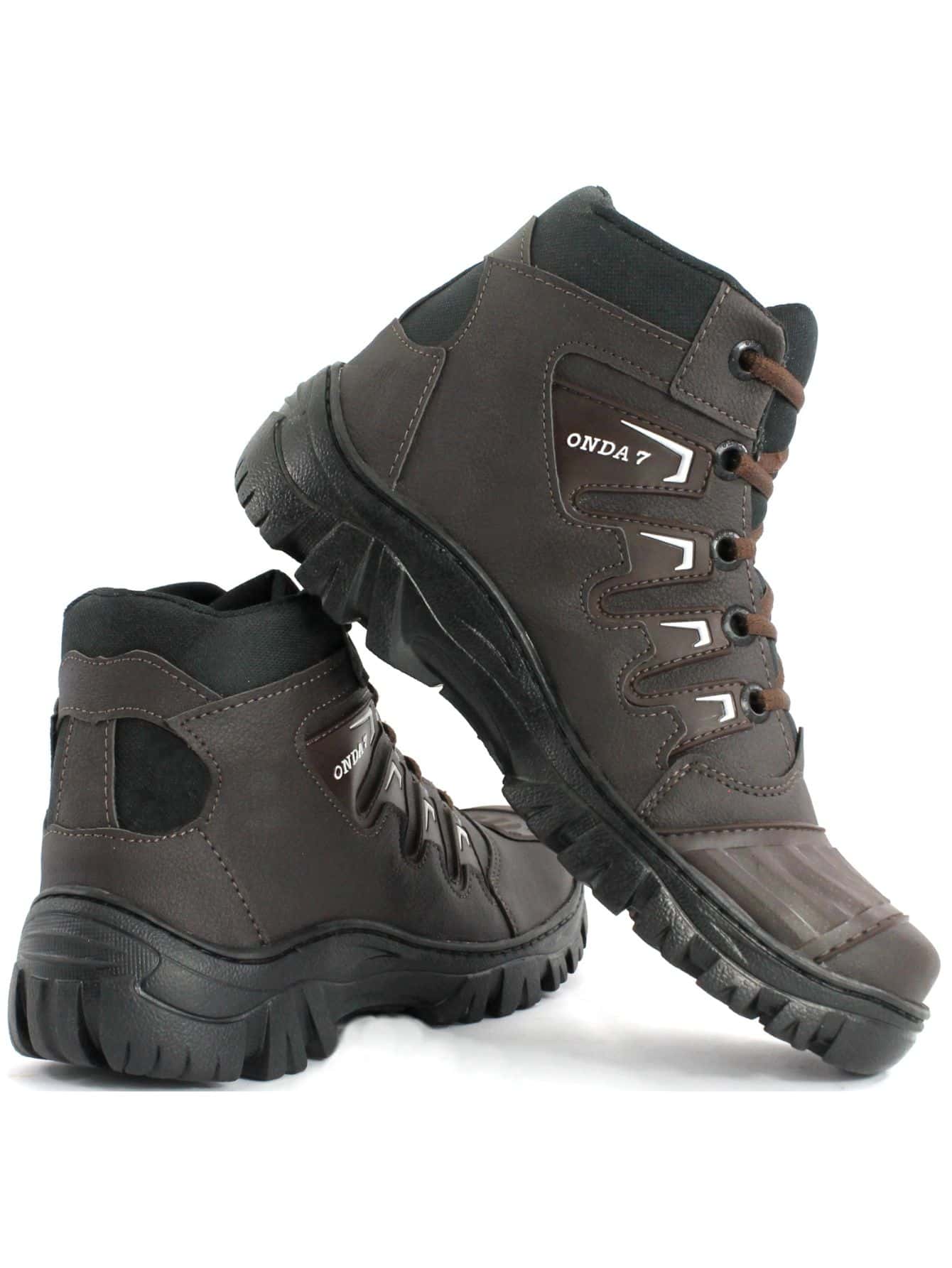 Men Boots - 咖啡棕 - 查看 1