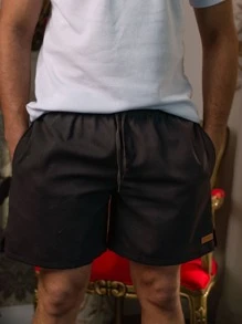 Men Shorts - 黑色 - 查看 1