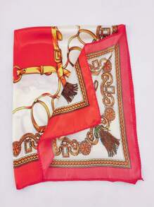 Women Silk Scarves - Red - View 2