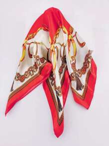 Women Silk Scarves - Red - View 1