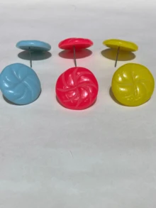 Stud Earrings - 彩色 - 查看 2