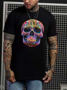 Men T-Shirts - 黑色 - 查看 2