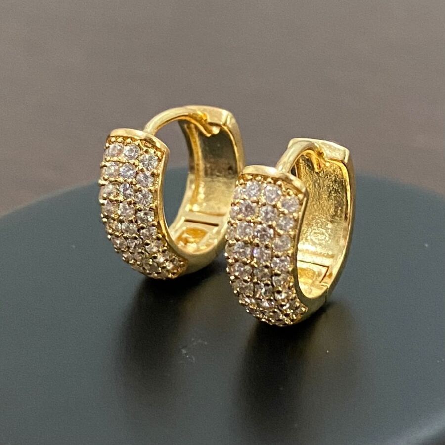 Hoop Earrings - 金色 - 查看 1