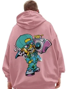 Men Sweatshirts - Màu Hồng baby - Xem 2