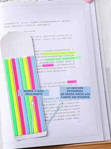 Set de Post-it Multifuncionales para Cuaderno - Marcadores de Páginas Adhesivos en Colores Vibrantes - Multicolor - Ver 2