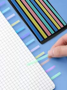Set de Post-it Multifuncionales para Cuaderno - Marcadores de Páginas Adhesivos en Colores Vibrantes - Multicolor - Ver 3