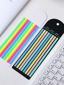 Set de Post-it Multifuncionales para Cuaderno - Marcadores de Páginas Adhesivos en Colores Vibrantes - Multicolor - Ver 4