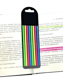 Set de Post-it Multifuncionales para Cuaderno - Marcadores de Páginas Adhesivos en Colores Vibrantes - Multicolor - Ver 6