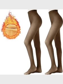 Medias Afelpadas - Café integral - Ver 2