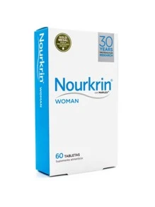 Nourkrin Woman Suplemento Alimenticio Para El Cuidado Capilar 600Mg - Azul y blanco - Ver 2