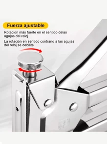 Gun Type Stapler Upholstery Heavy Duty Nailer 3 In 1. Vmingo - Silver - View 4