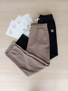 PANTALÓN CASUAL CON CINTURÓN AJUSTABLE KIT DE 2 - Café integral - Ver 1