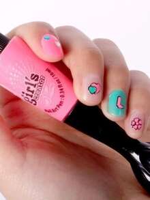 Deny Toys Set Decoración  De Uñas Para Niñas Con Secador De Uñas - Albaricoque - Ver 8