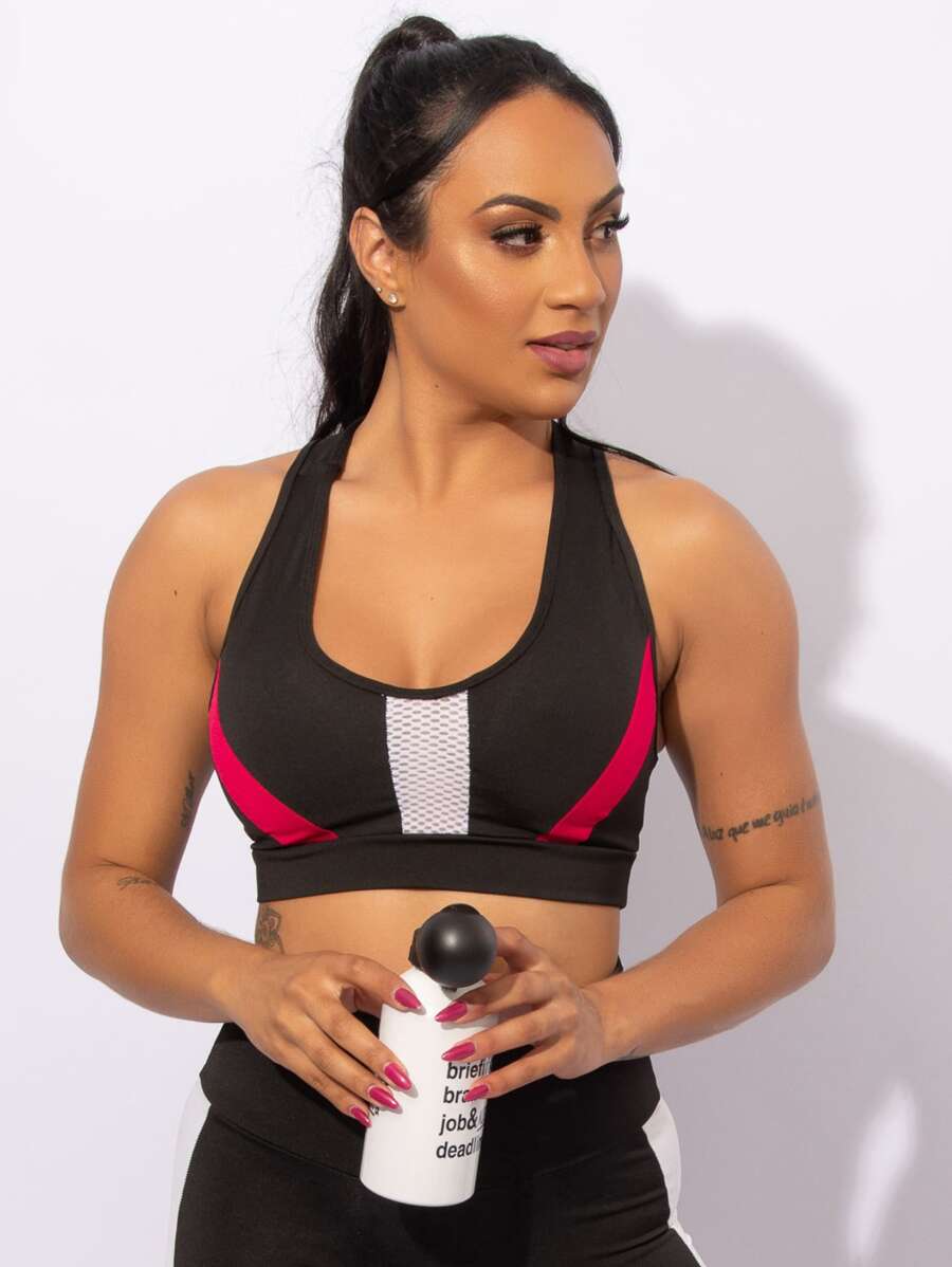 Women Sports Tees & Tanks - 粉色 - 查看 1