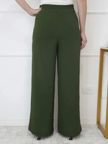 Women Pants - xanh quân đội - Xem 3
