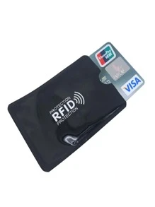 Adhesive Card Holder Bag - 黑色 - 查看 1