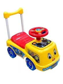 Montable Carrito Impulsor Walking Sonido 5501 Mytoy - Amarillo - Ver 2
