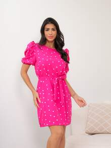 Women Dresses - Màu Hồng Tươi - Xem 3